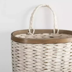 White Woven Wall Pocket