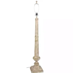 Whitewashed Brown Resin Floor Lamp