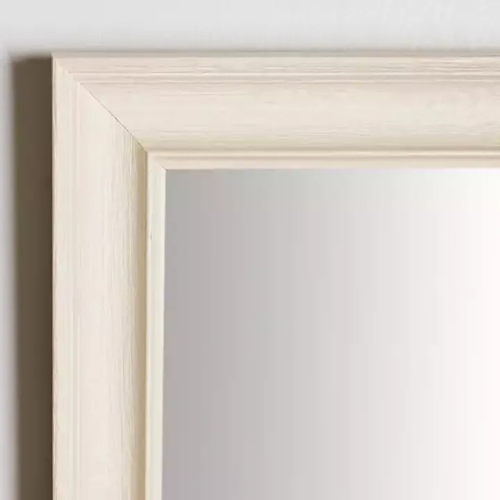 Whitewashed Scoop Maggie Profile Mirror, 24x36 in.