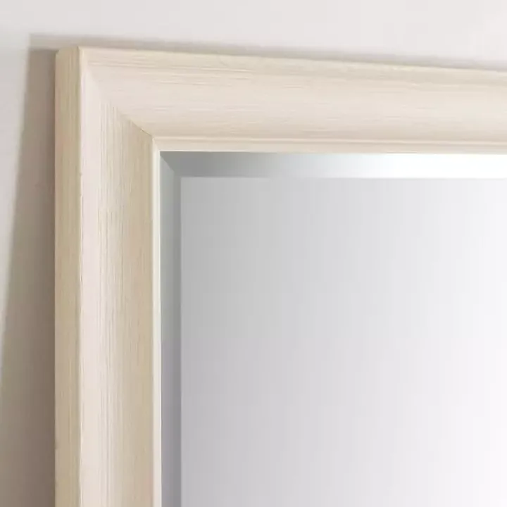 Whitewashed Scoop Maggie Profile Mirror, 28x68 in.