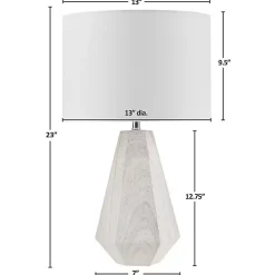 Whitewashed Wood Flynn Table Lamp