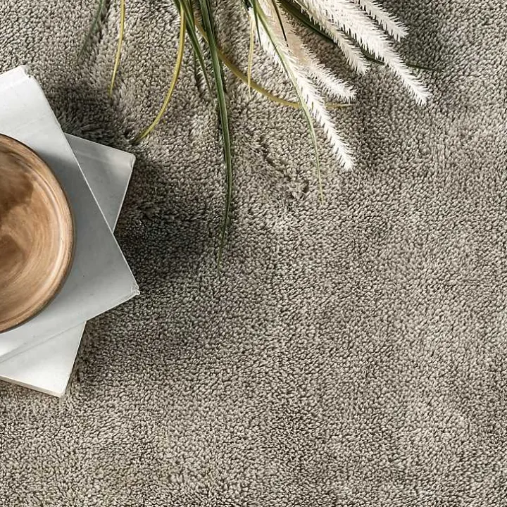 Whitlow Gray Shag Washable Area Rug, 5x8