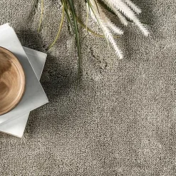 Whitlow Gray Shag Washable Area Rug, 6x9
