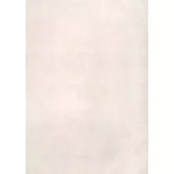 Whitlow Ivory Shag Washable Area Rug, 6x9