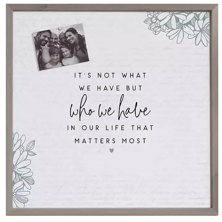 Who We Have Framed Pinboard