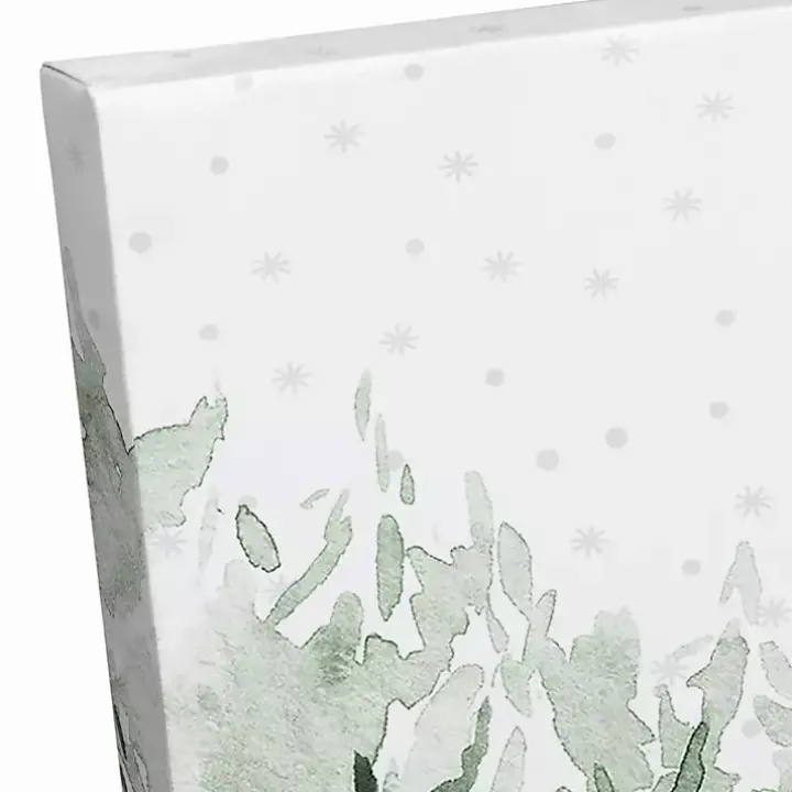 Winter Cabin Canvas Art Print