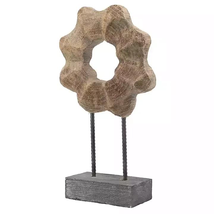 Wood Wave Ring Figurine