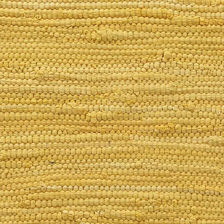 Yellow Braided Jute Table Runner