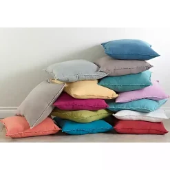Yellow Fringed Edge Pillow